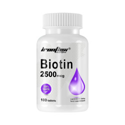 IronFlex Biotin 2500mcg - 100 tabs.
