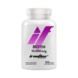 Biotyna 10 mg IronFlex Biotin 10.000 mcg - 120 tabletek