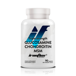 Glukozamina Chondroityna IronFlex Glucosamine MSM Chondroitin Triple - 90 tabletek