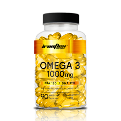 Kwasy Tłuszczowe IronFlex Omega 3 1000mg - 90 kapsułek softgels