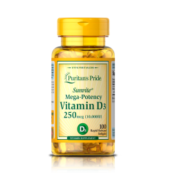 Puritan`s Pride Vitamina D3 10000IU - 100 caps.