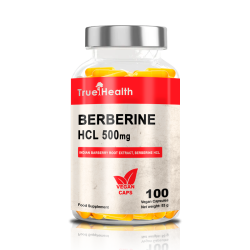 Berberyna HCL True Health Berberine HCL 500 mg - 60 kapsułek VEGE