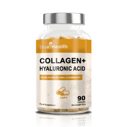 Kolagen + Kwas Hialuronowy True Health Collagen + Hyaluronic Acid 90 kapsułek