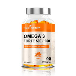 Kwasy Tłuszczowe True Health Omega 3 Forte 500/250 - 90 kapsułek softgels