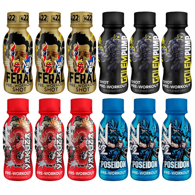 przedtreningówka nutrition22 zestaw 12x100ml