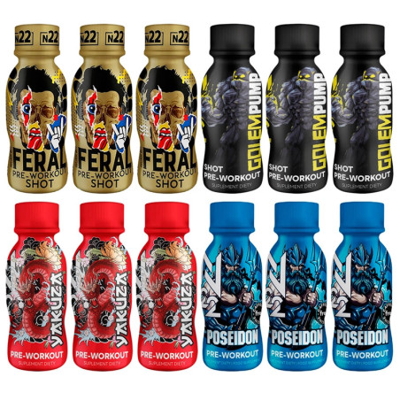 przedtreningówka nutrition22 zestaw 12x100ml