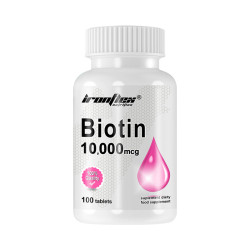 IronFlex Biotin 10000 ug - 100 tabs.