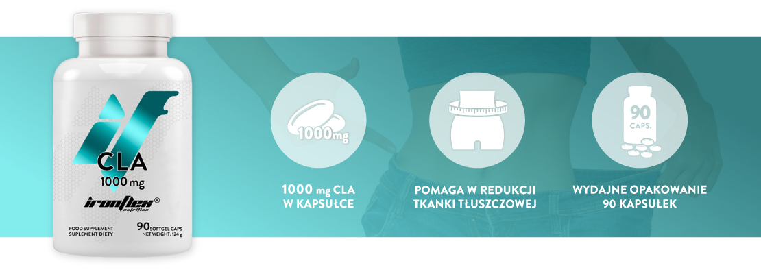 CLA 1000 mg IronFlex najważniejsze cechy produktu
