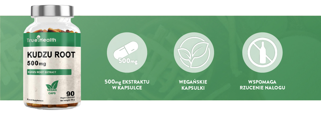 korzeń kudzu true health 500 mg 90 kapsułek vege